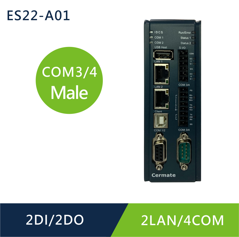 ES22-A01 2LAN / 4COM / 2USB / Micro SD